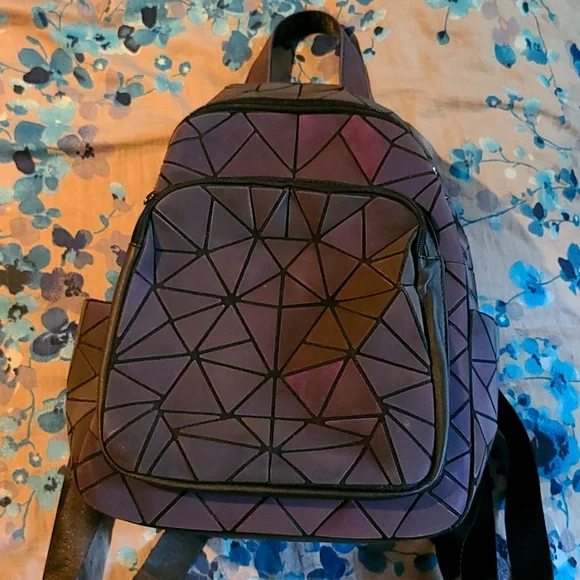 NWT Holographic Rave Backpack - Picture 1 of 5